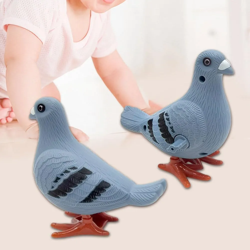 15 Pcs Pigeon Wind-up Toys Pigeons Bird Whistle Pigeon Stuffed Animal Bird Whistle for KidsMini Clockwork Jumping Pigeons for Kids Ideal for Easter Birthdays Party Favors and Student Prizes