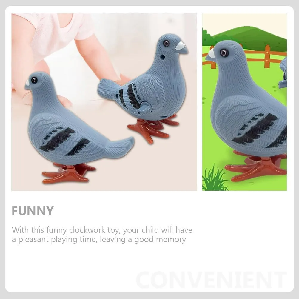 15 Pcs Pigeon Wind-up Toys Pigeons Bird Whistle Pigeon Stuffed Animal Bird Whistle for KidsMini Clockwork Jumping Pigeons for Kids Ideal for Easter Birthdays Party Favors and Student Prizes