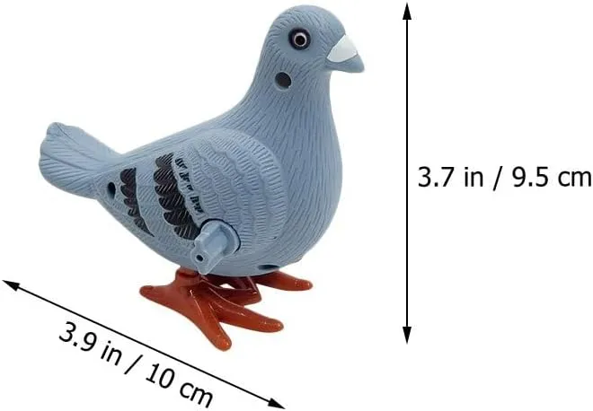 15 Pcs Pigeon Wind-up Toys Pigeons Bird Whistle Pigeon Stuffed Animal Bird Whistle for KidsMini Clockwork Jumping Pigeons for Kids Ideal for Easter Birthdays Party Favors and Student Prizes