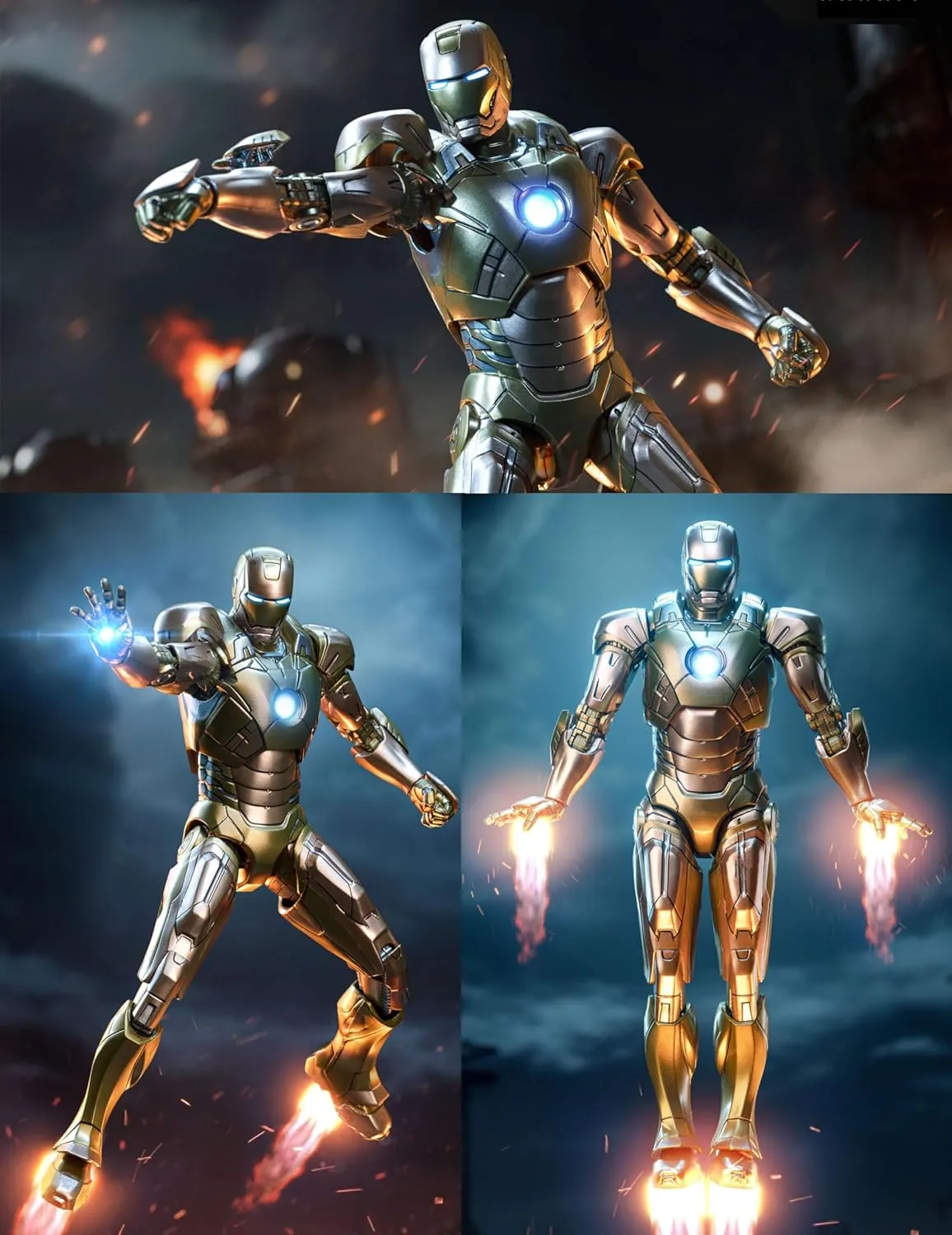 7 inch Ironman MK21 Action Figure Exquisite Painting with Lots of Accessories Collectable Toy(1/10 Scale)