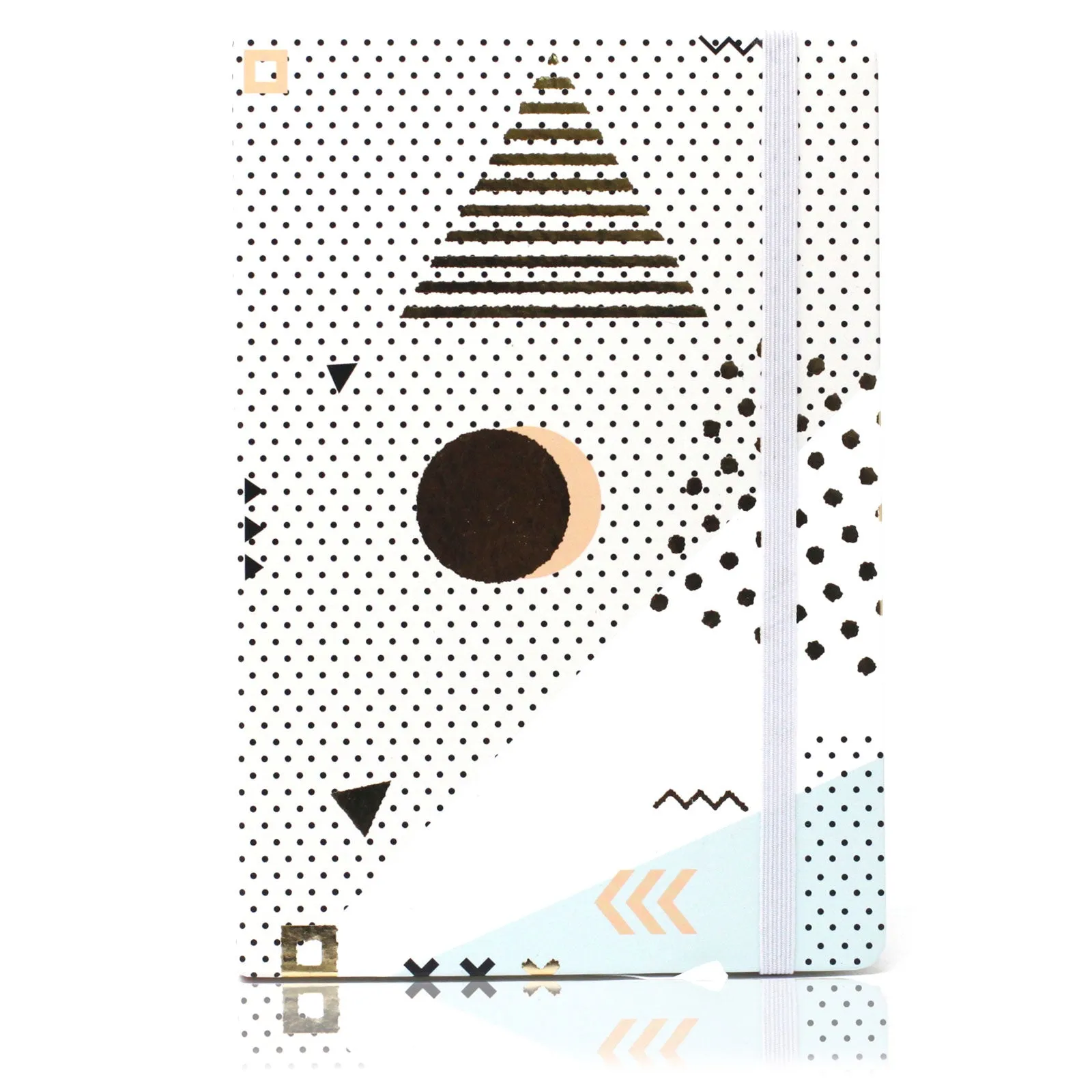 A5 Notebook - Assorted Designs - Golden Abstract