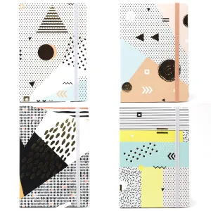 A5 Notebook - Assorted Designs - Golden Abstract