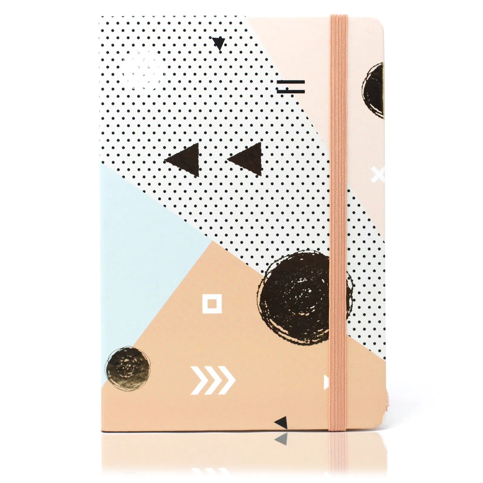 A5 Notebook - Assorted Designs - Golden Abstract