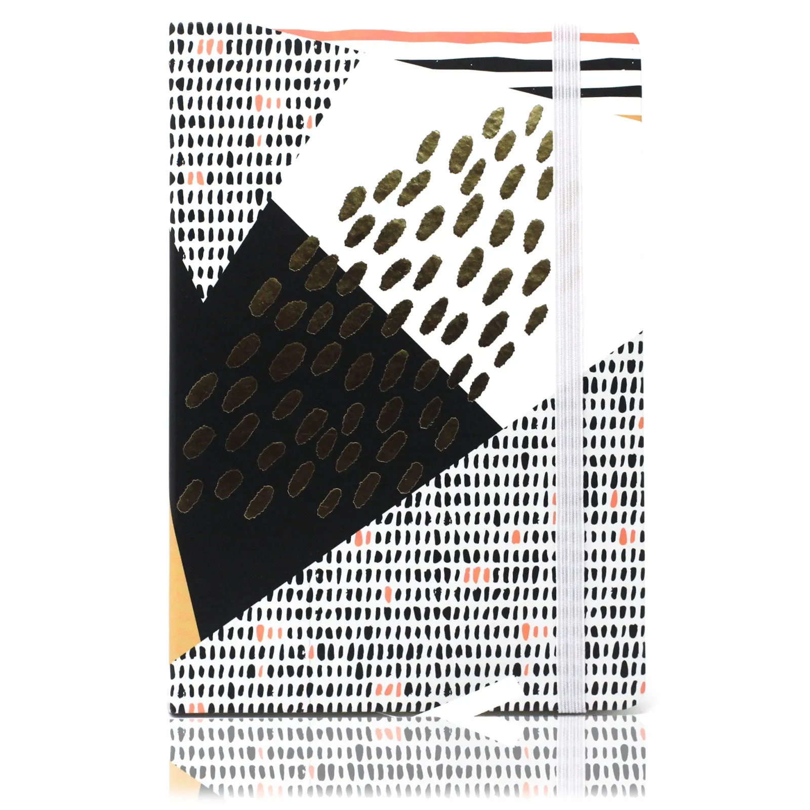 A5 Notebook - Assorted Designs - Golden Abstract