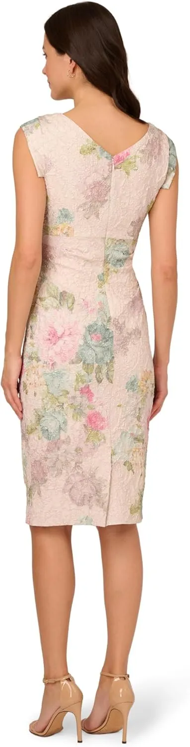 Adrianna Papell Women's Matelasse Cocktail Dress