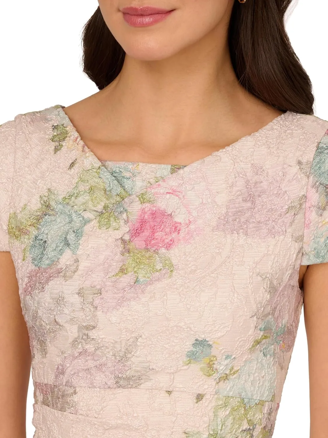 Adrianna Papell Women's Matelasse Cocktail Dress
