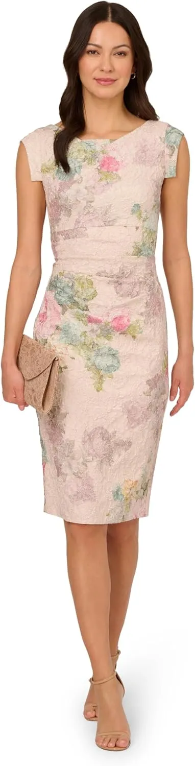 Adrianna Papell Women's Matelasse Cocktail Dress