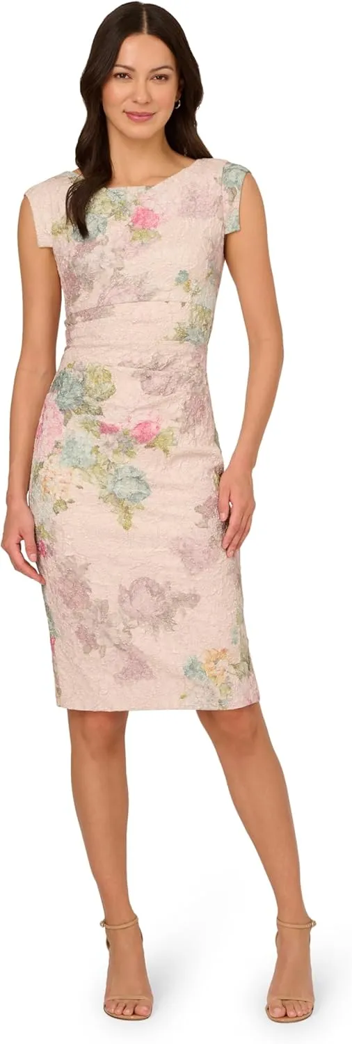 Adrianna Papell Women's Matelasse Cocktail Dress