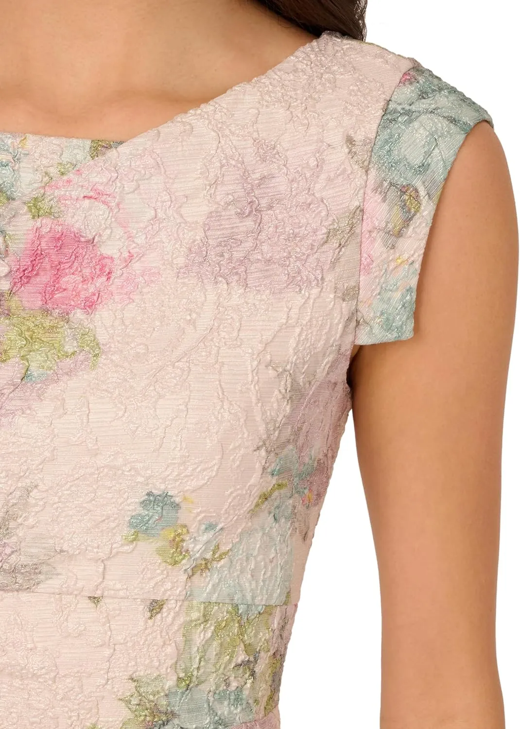 Adrianna Papell Women's Matelasse Cocktail Dress