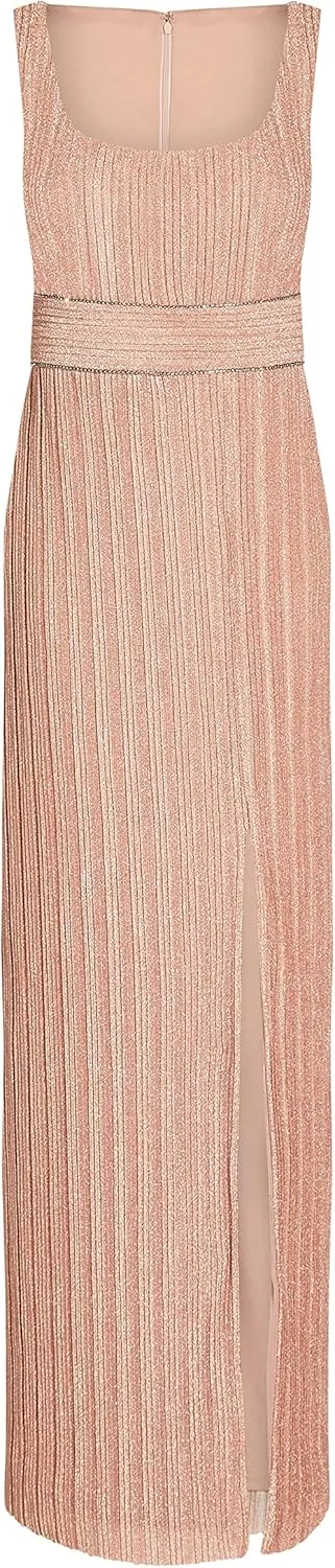 Adrianna Papell Women's Metallic Long Gown