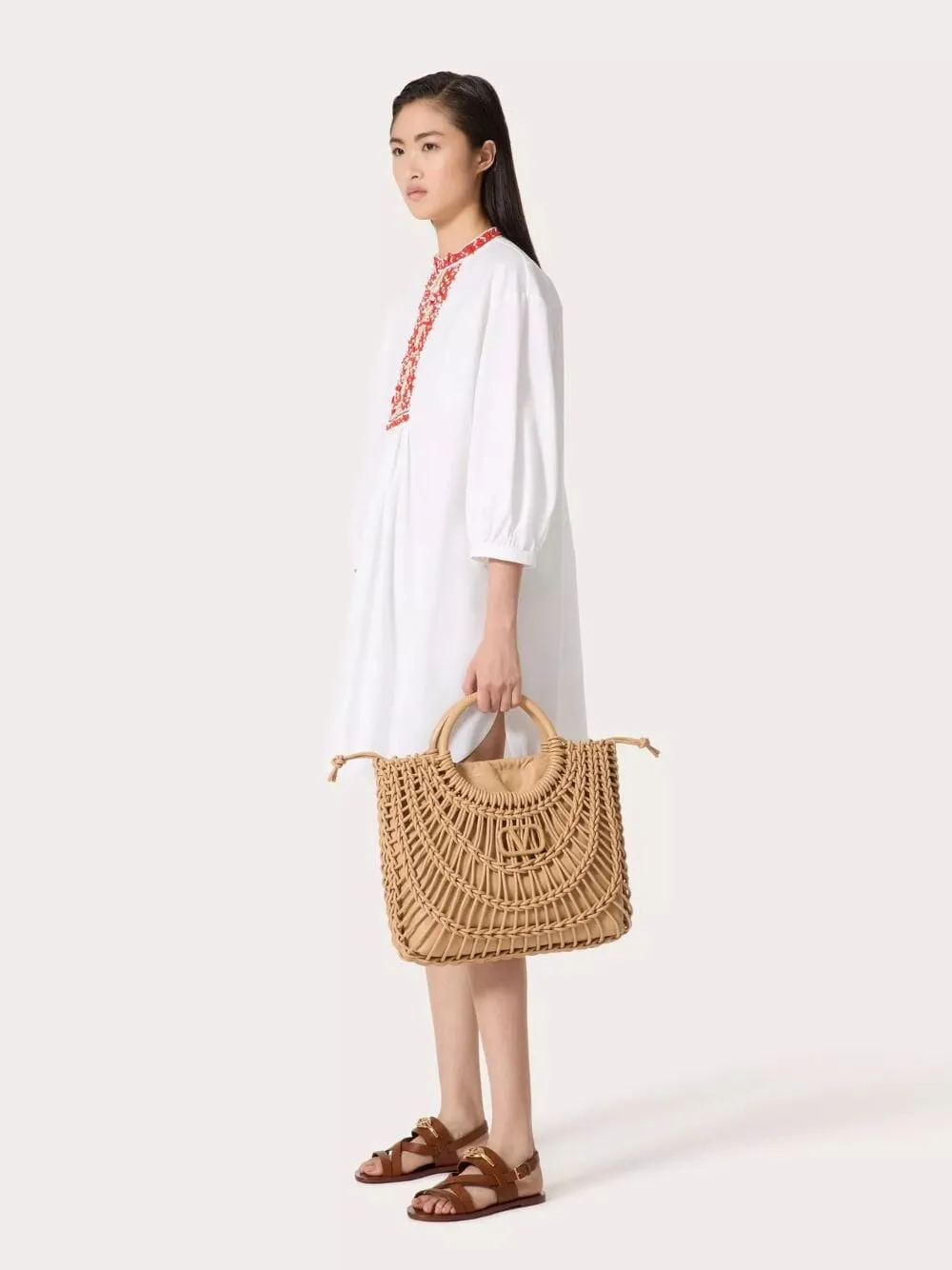 AllKnots Woven Leather Shopper