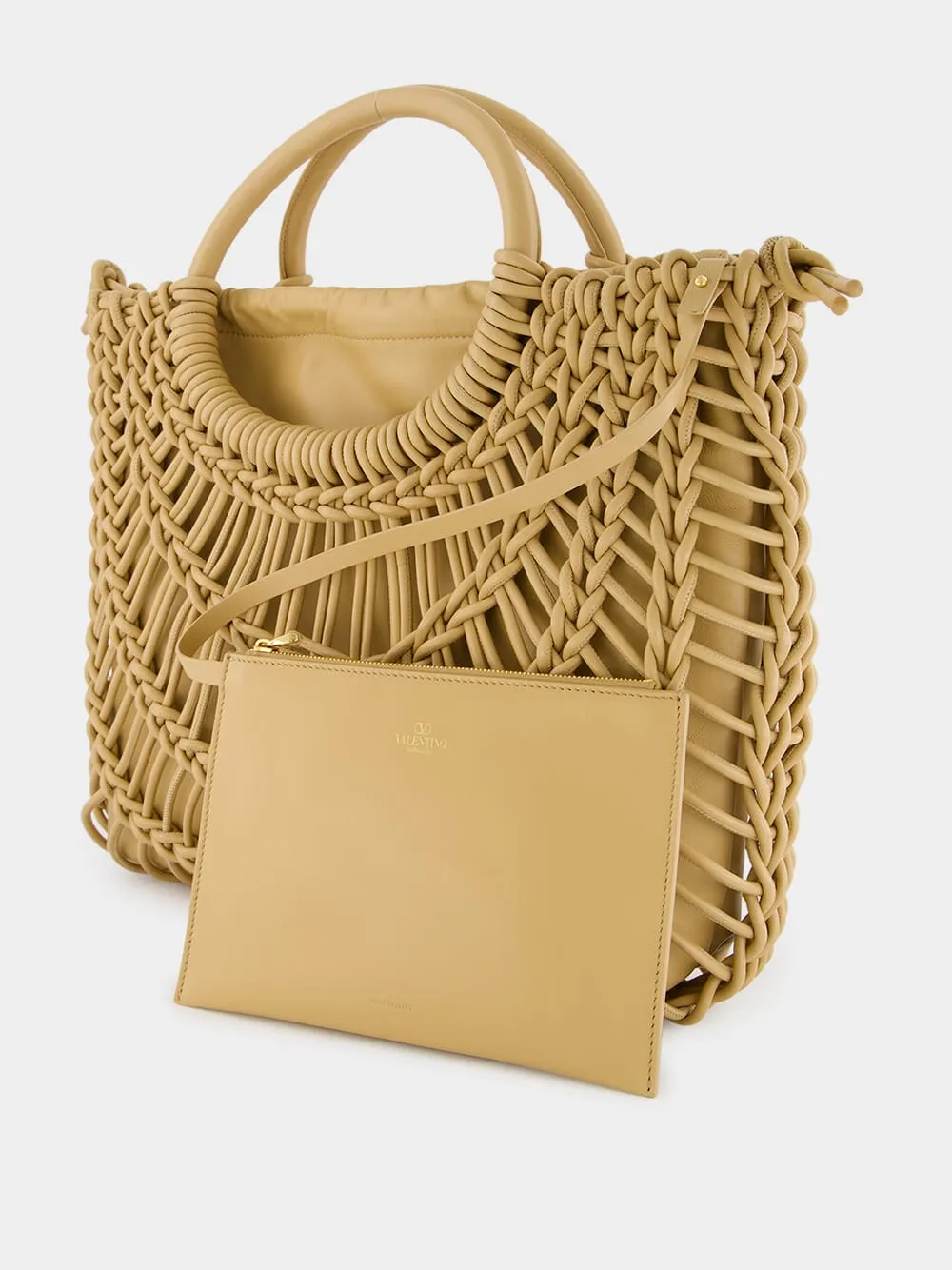 AllKnots Woven Leather Shopper