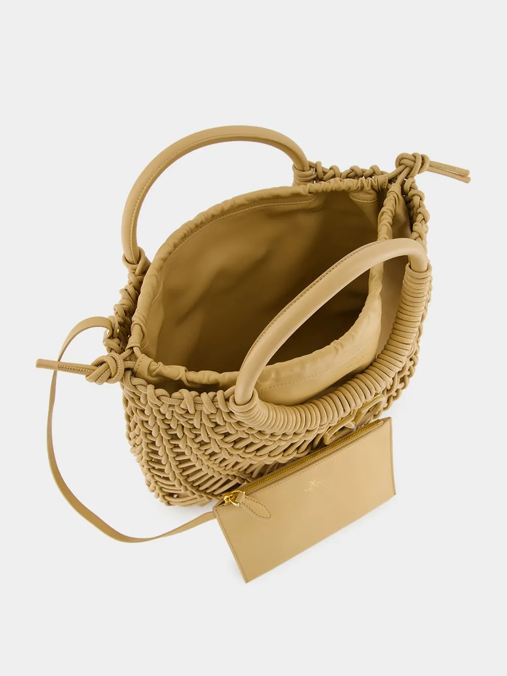 AllKnots Woven Leather Shopper