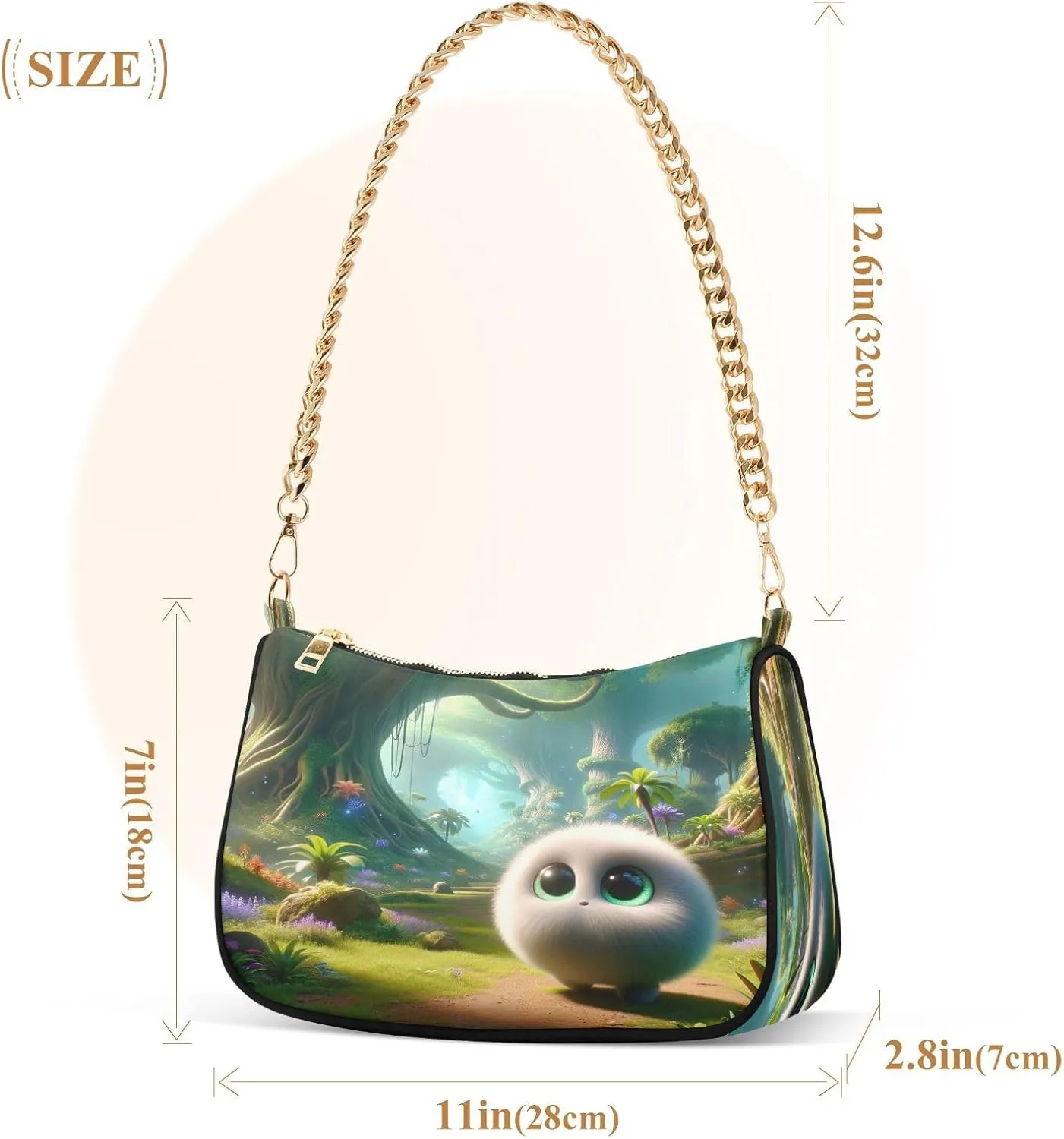 Almond Blossom Starry Night Small Shoulder Bag for Women, Purses for Women Trendy