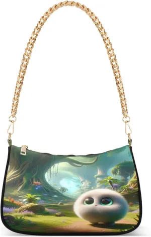 Almond Blossom Starry Night Small Shoulder Bag for Women, Purses for Women Trendy