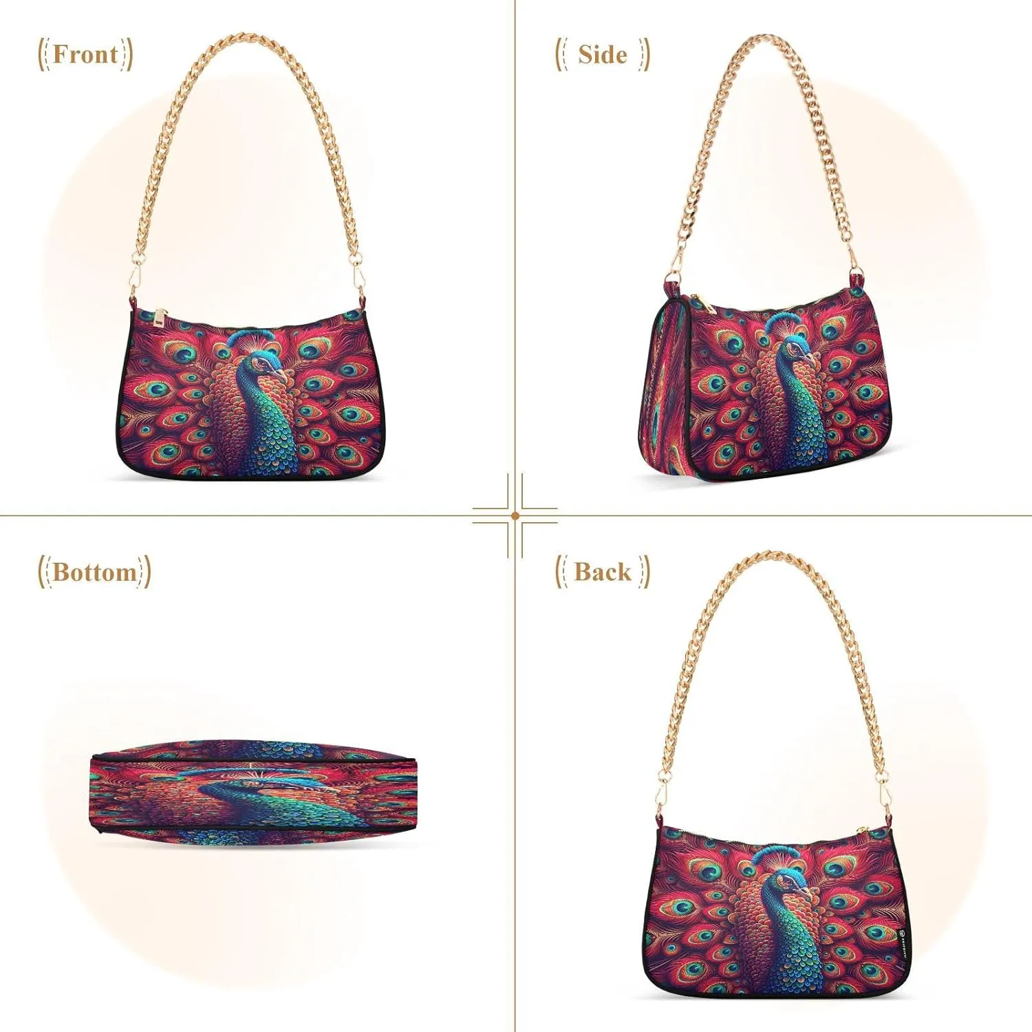 Almond Blossom Starry Night Small Shoulder Bag for Women, Purses for Women Trendy
