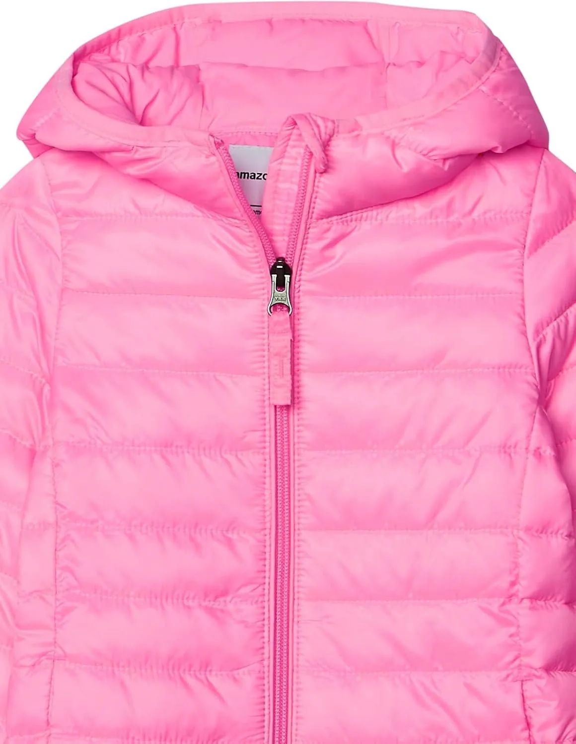 Amazon Essentials Girls and Toddlers' Lightweight Water-Resistant Packable Hooded Puffer Jacket