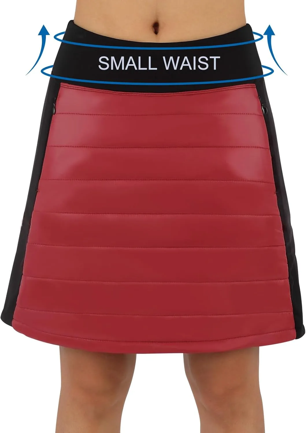 ANIVIVO Women Puffer Insulated Skirts,Down Quilted Skorts Winter Outdoor Skirt with Zipper Pockets