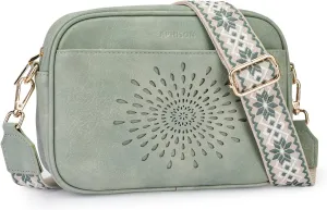 APHISON Quilted Crossbody Bags for Women Trendy,Vegan Leather Small Crossbody Purses Shoulder Handbags with Adjustable Strap