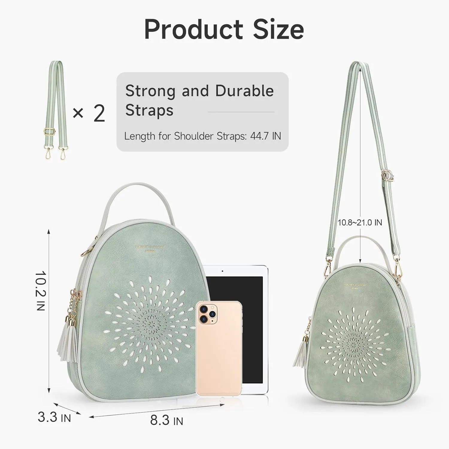 APHISON Small Backpack Purse for Women Cute Mini Backpacks PU Leather Crossbody Shoulder Bags Multifunctional Handbags