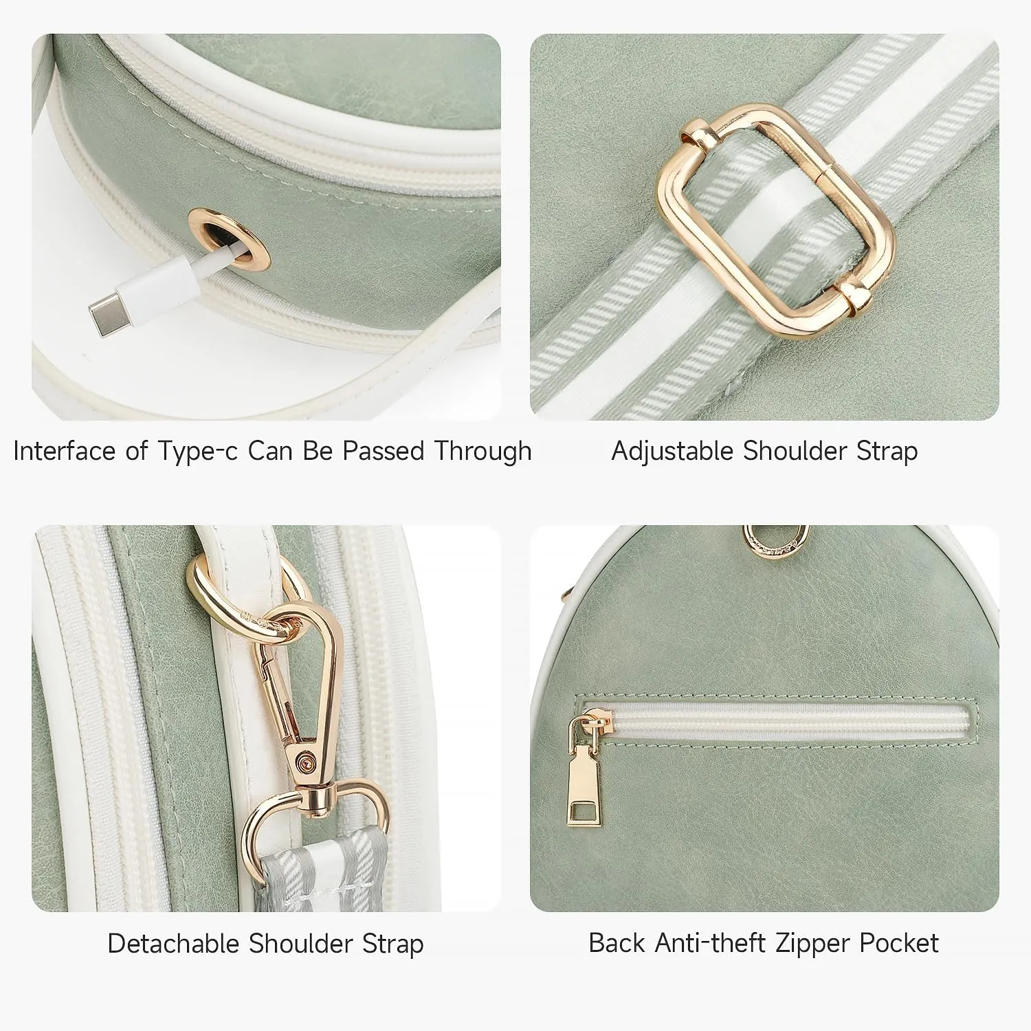 APHISON Small Backpack Purse for Women Cute Mini Backpacks PU Leather Crossbody Shoulder Bags Multifunctional Handbags
