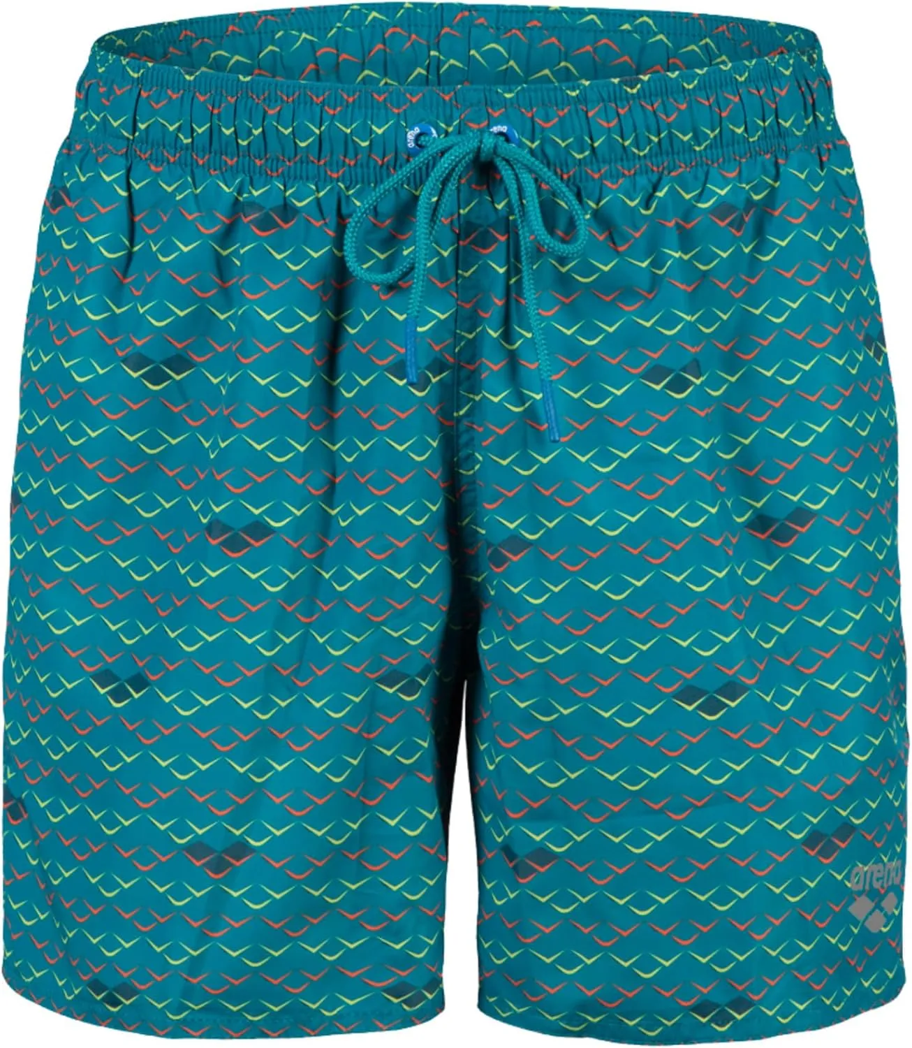 ARENA Men's Icons Solid Beach Short Boxers Swimming Bermuda with Mesh Inner Brief, Side Pockets, Pool Beach Vacation Swimsuit
