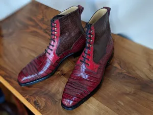 Ascot Snapdragon boots - Burgundy combination