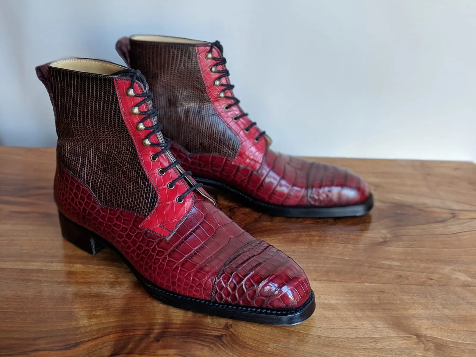 Ascot Snapdragon boots - Burgundy combination