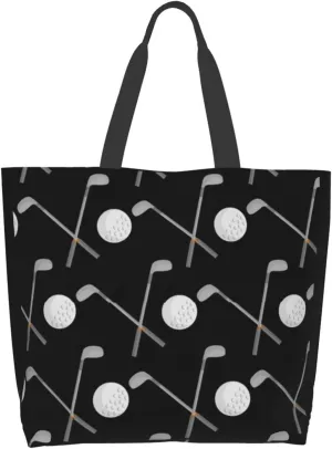 ASYG Cute Golf Print Sling Tote Bag For Women & Men
