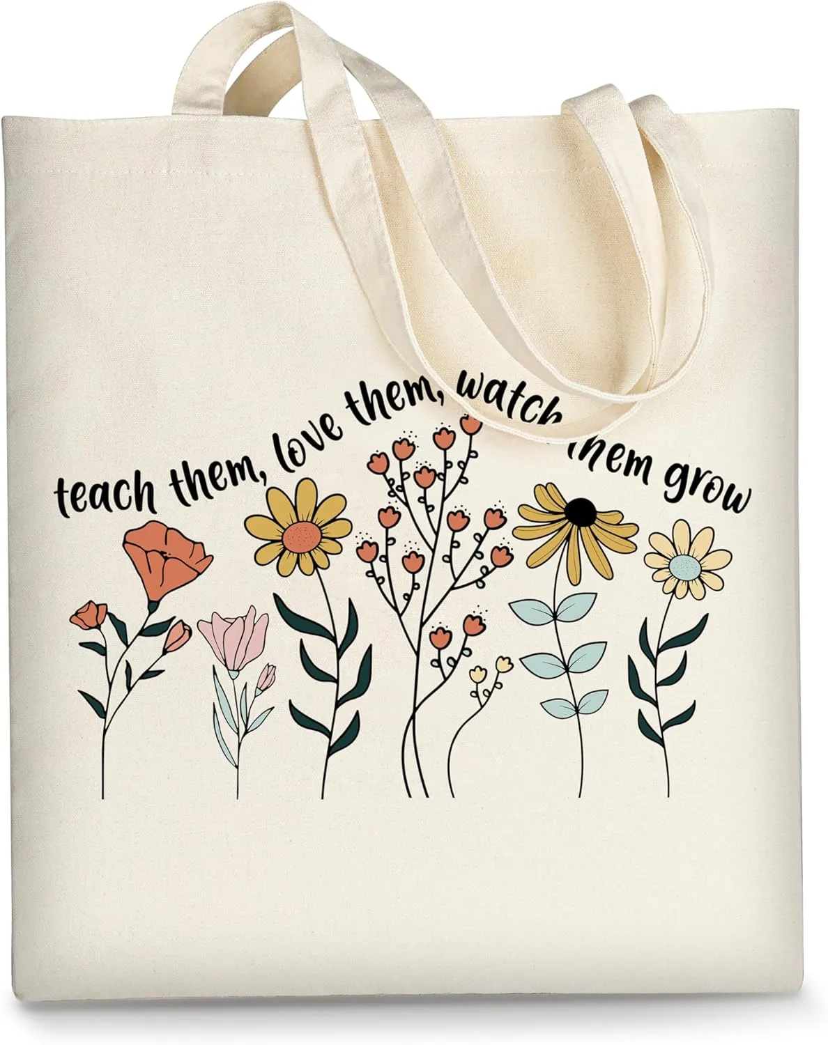 AUSVKAI Canvas Tote Bag Aesthetic for Women, Cute Cloth Cotton Bags for College Shopping Beach Grocery and Trendy Gifts