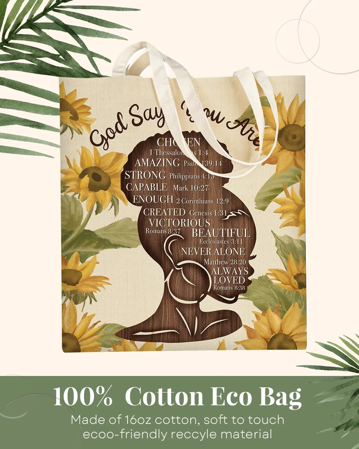 AUSVKAI Canvas Tote Bag for Women, Aesthetic Cute Grocery Grocery Reusable Cotton Gift Bag for Shooping Beach Trendy Gifts