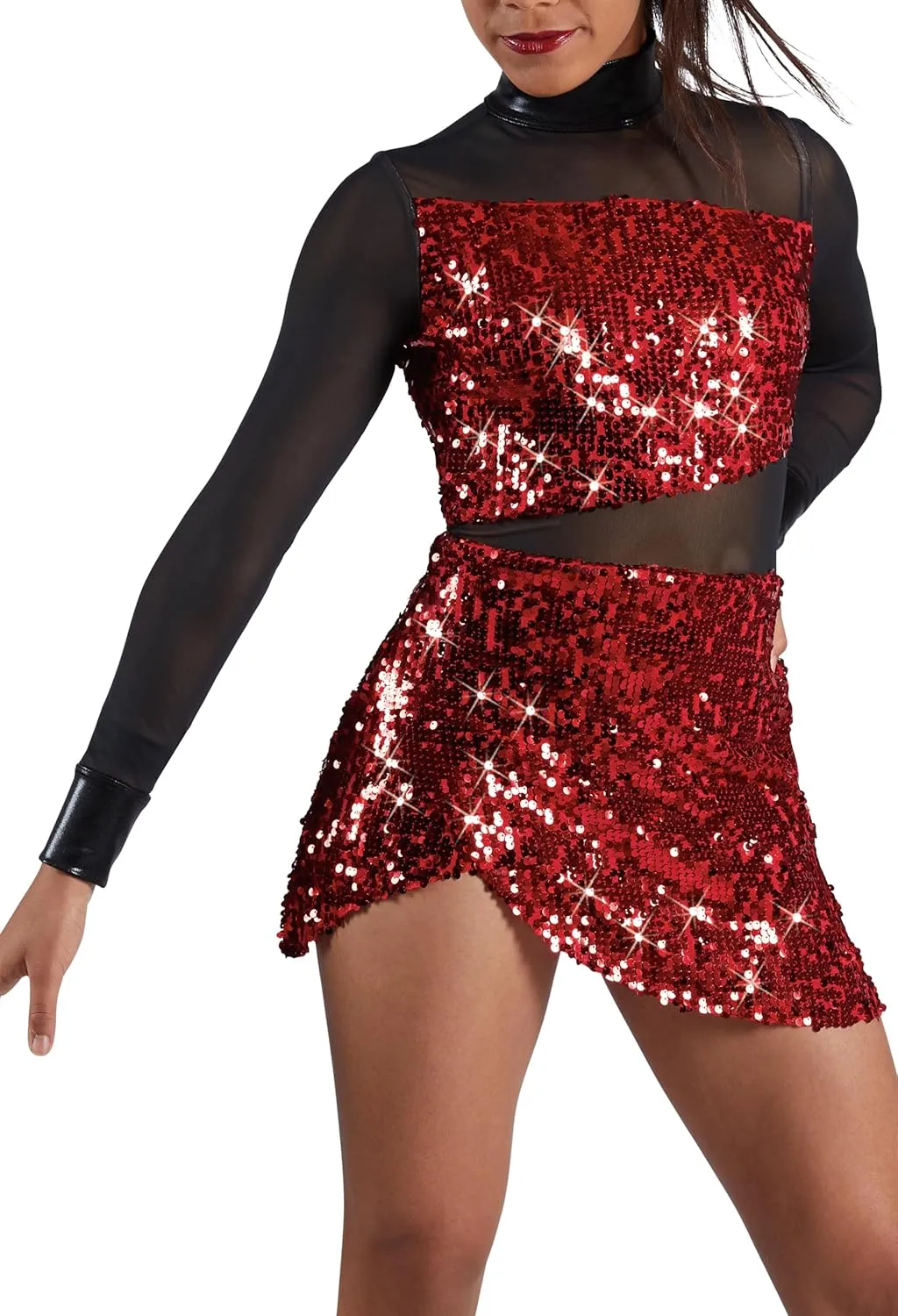 Balera Ultra Sparkle Faux-Wrap Dress for Women Perfect for Dance