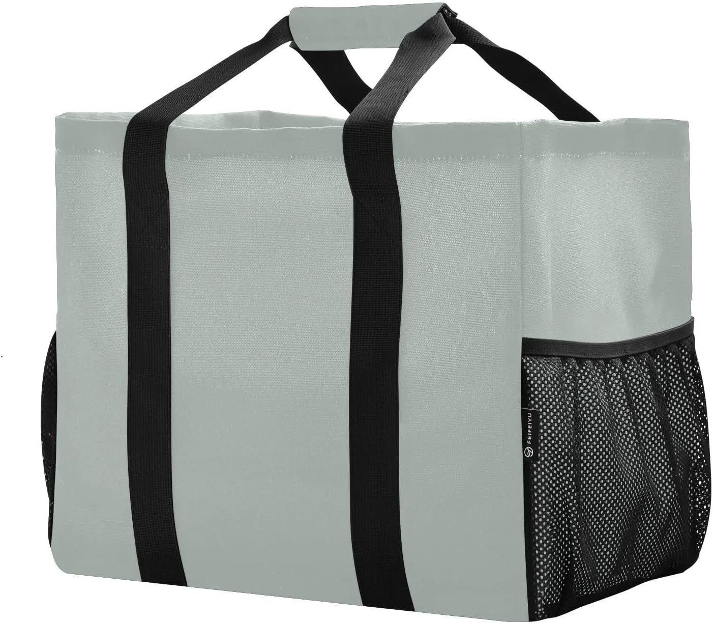 Beach Bag for Women Beige Large Canvas Tote Bag Sandproof Pool Bags with Pocket for Pool Travel Gym Beach
