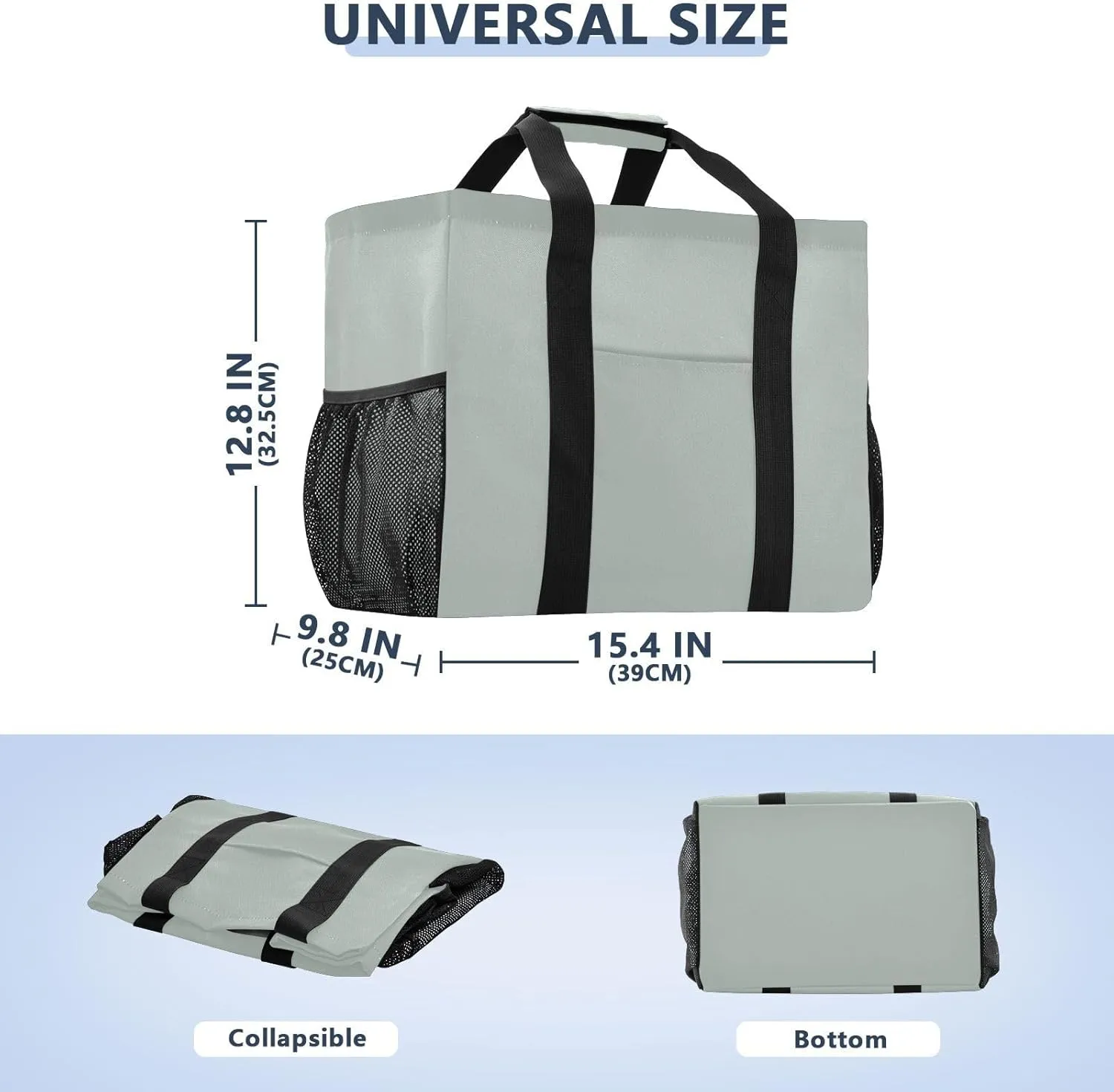Beach Bag for Women Beige Large Canvas Tote Bag Sandproof Pool Bags with Pocket for Pool Travel Gym Beach