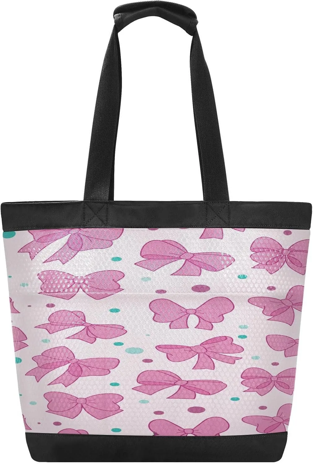 Beach Bag for Women Waterproof Sandproof Mesh Beach Tote Bag with Zipper and Pockets 1F