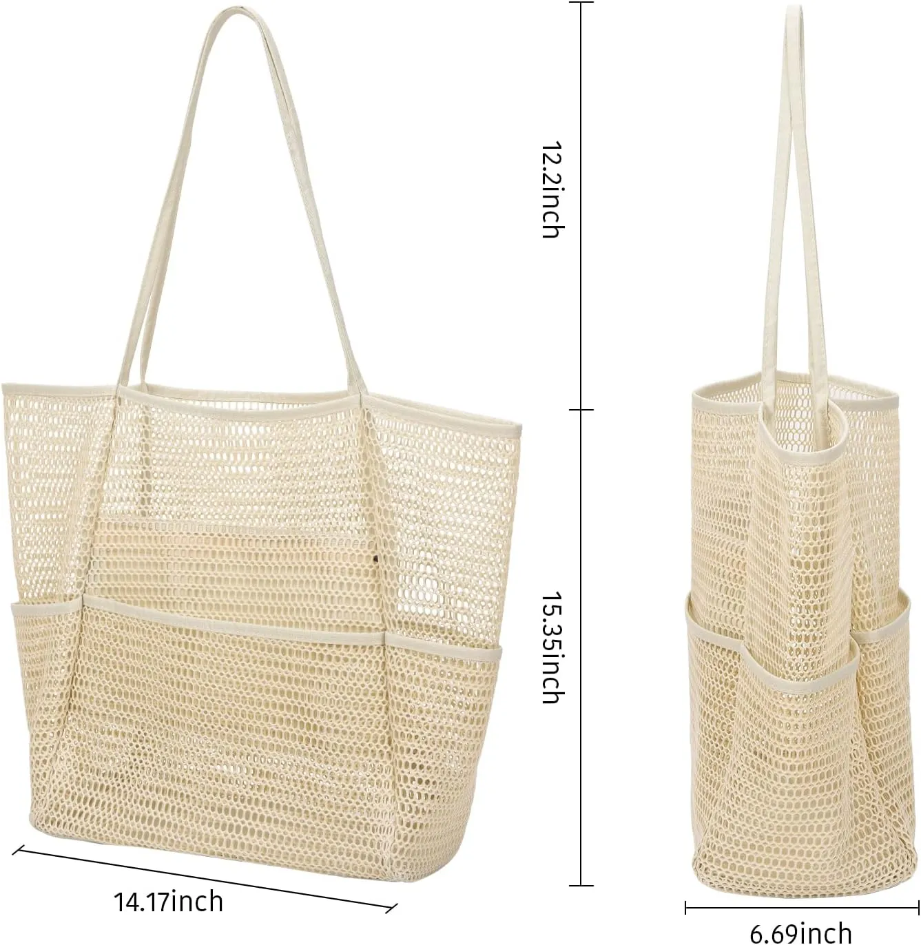 Beach Bag - Mesh Tote Bag Mothers Day Gifts for Mom Women Bag for Travel Pool Family Beach Vacation Cruise Essentials 2025