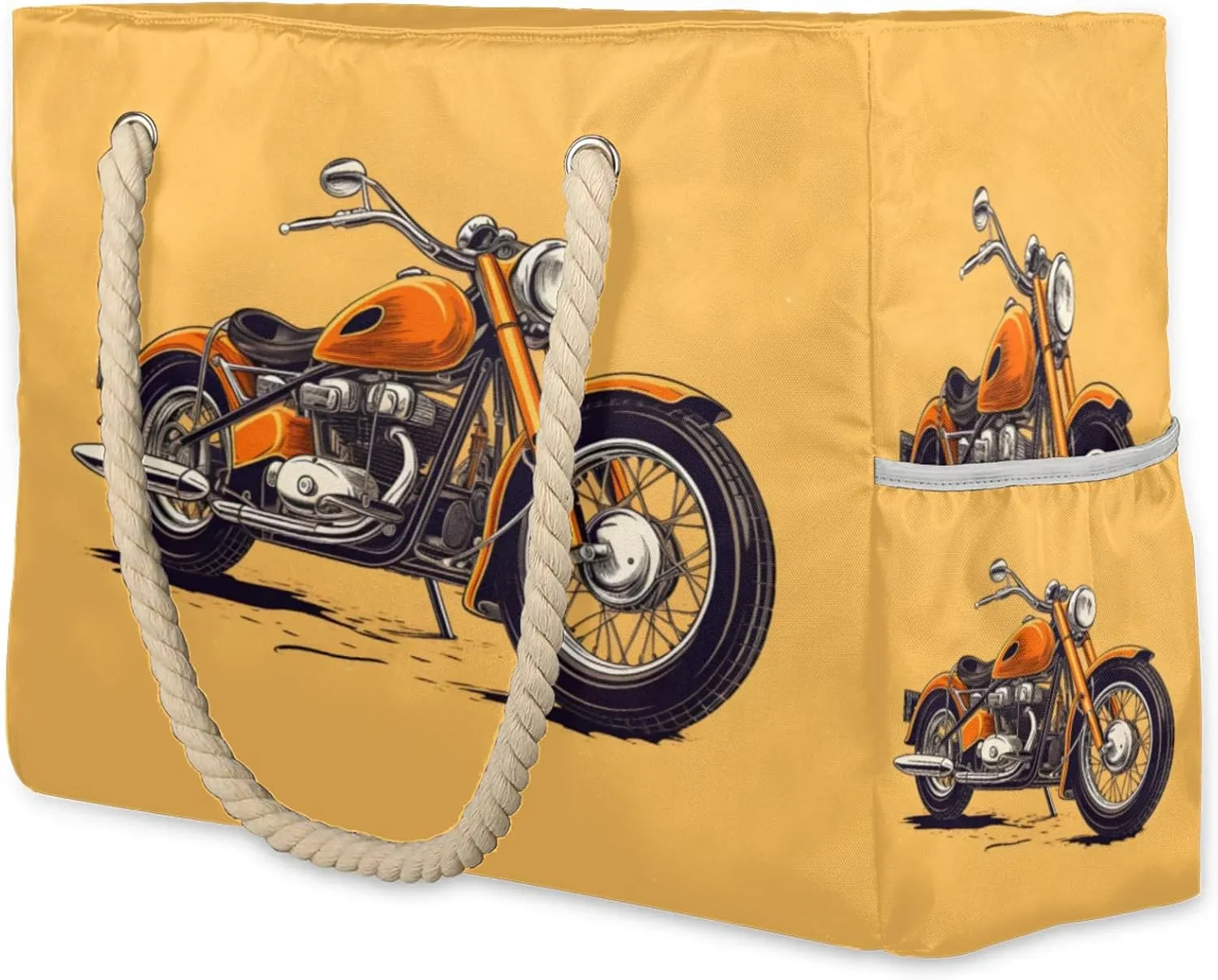 Beach Bags for Women and Men Extra Large Waterproof Sandproof Zipper Travel Tote Bag