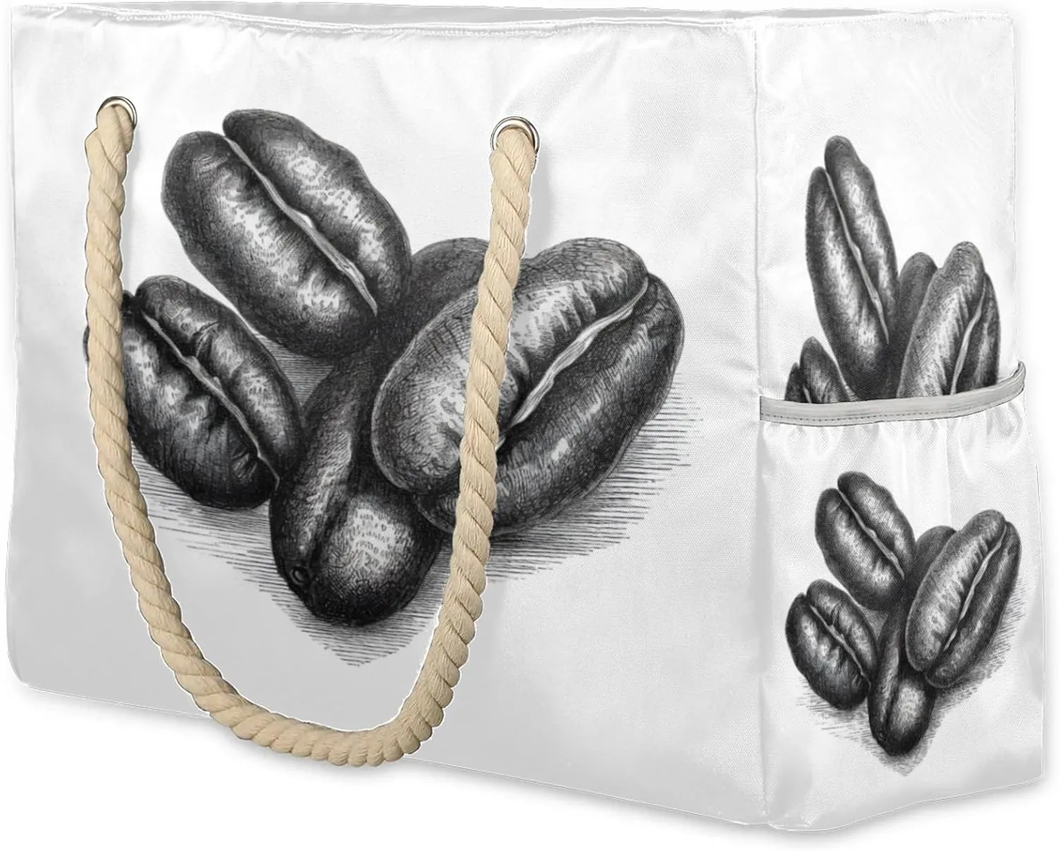 Beach Bags for Women and Men Extra Large Waterproof Sandproof Zipper Travel Tote Bag