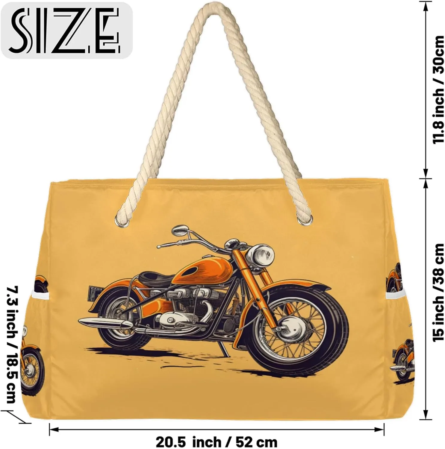 Beach Bags for Women and Men Extra Large Waterproof Sandproof Zipper Travel Tote Bag