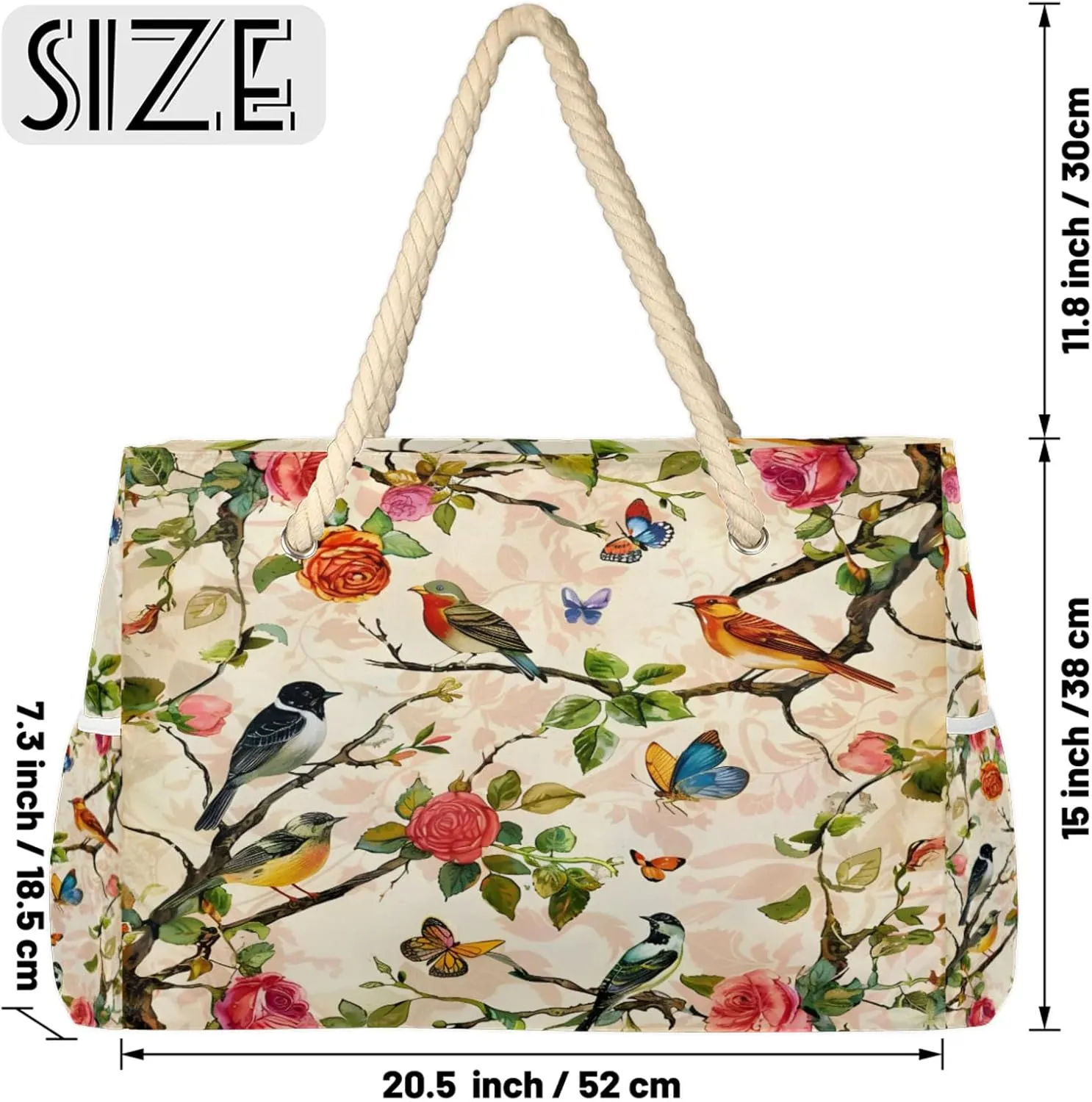 Beach Bags for Women Waterproof Sandproof Large Beach Tote Bag with Zipper Swim Pool Bag for Travel Outdoor