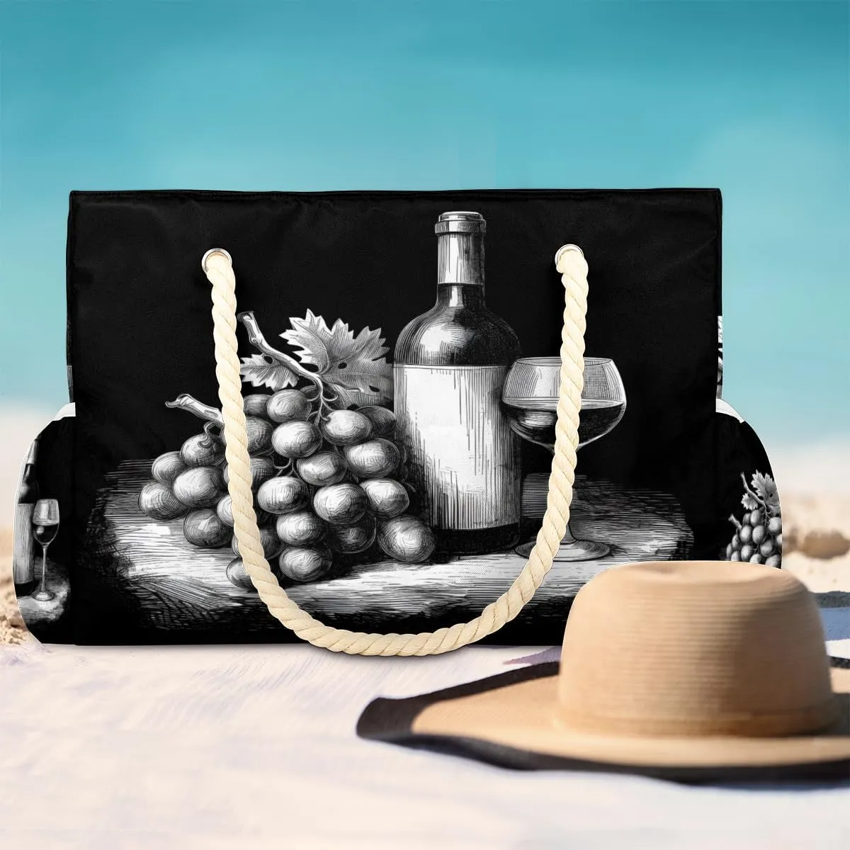 Beach Bags for Women Waterproof Sandproof Large Beach Tote Bag with Zipper Swim Pool Bag for Travel Outdoor
