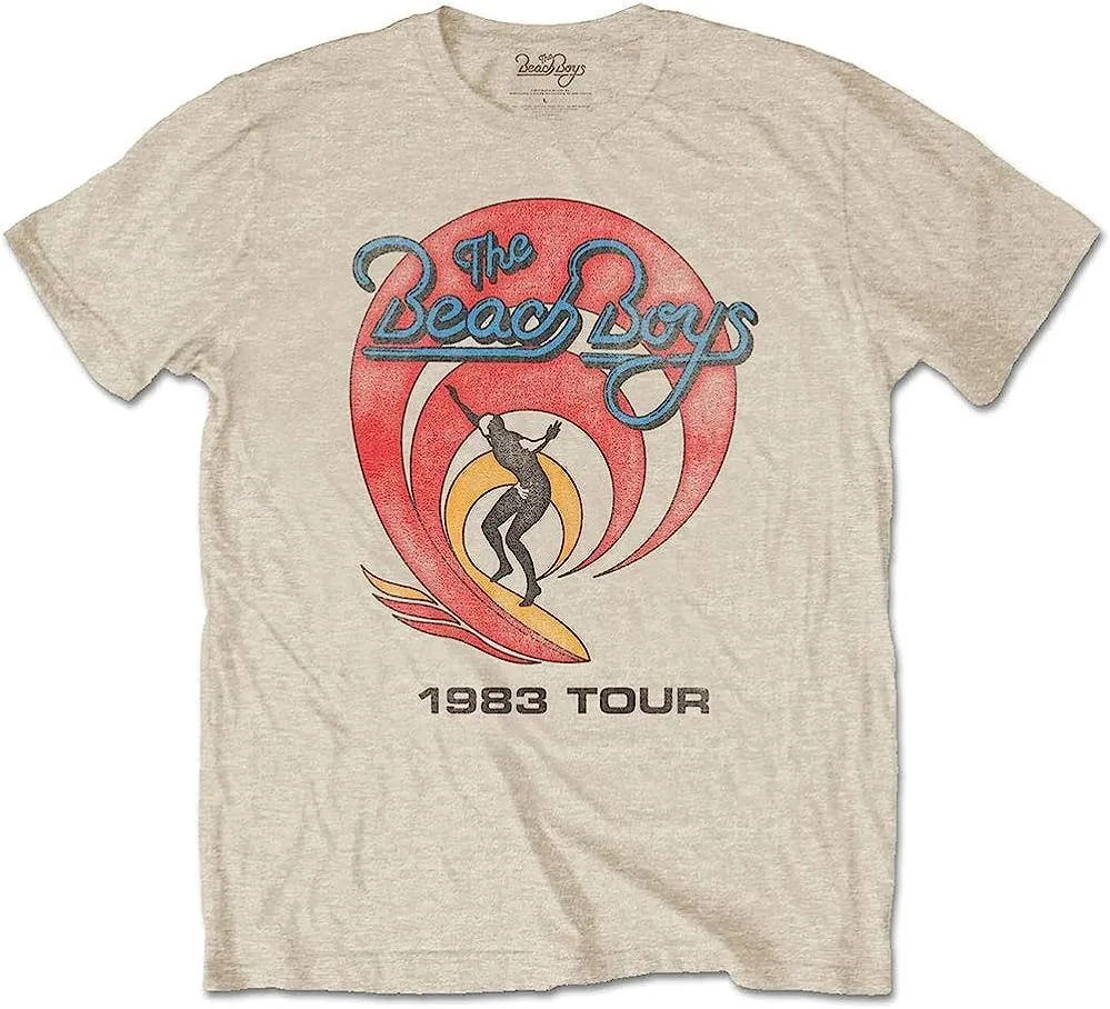 Beach Boys Men's 1983 Vintage Tour T-Shirt | Officially Licensed Merchandise