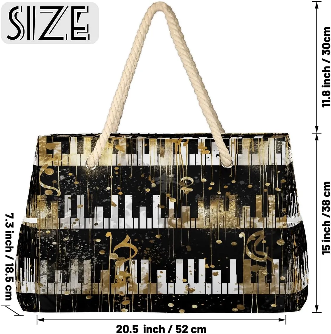 Beach Tote Bag, Large Waterproof Swim Pool Bag Summer Travel Beach Bag