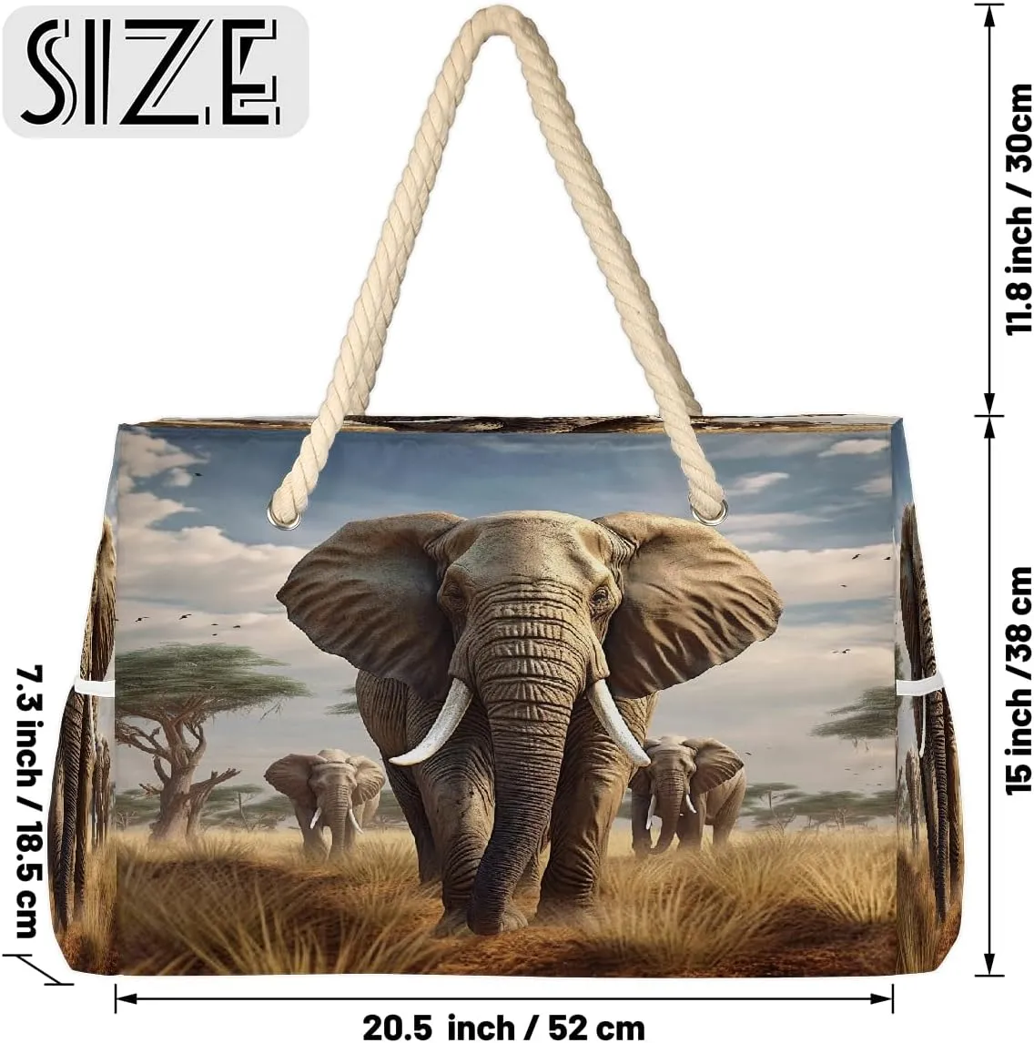 Beach Tote Bag, Large Waterproof Swim Pool Bag Summer Travel Beach Bag