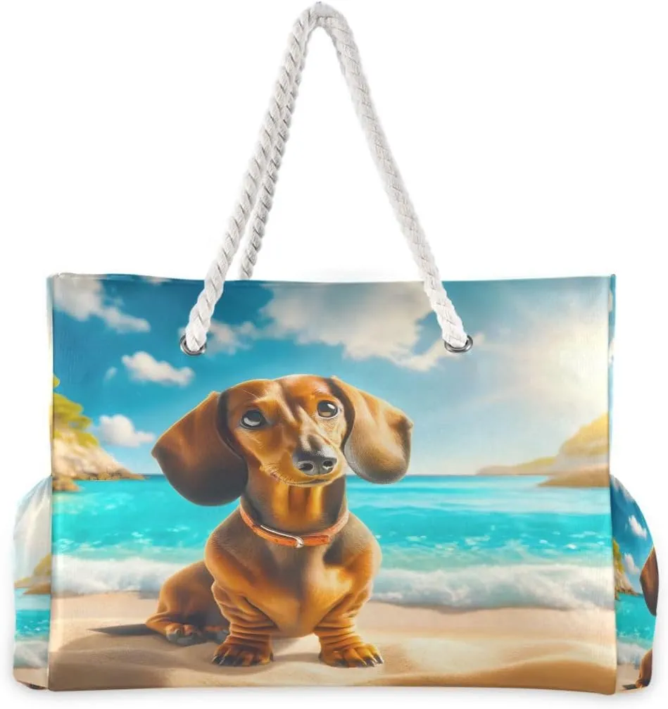 Beach Tote Bags for Women, Starfish Beach Large Beach Shoulder Bag Pool Bags Purse