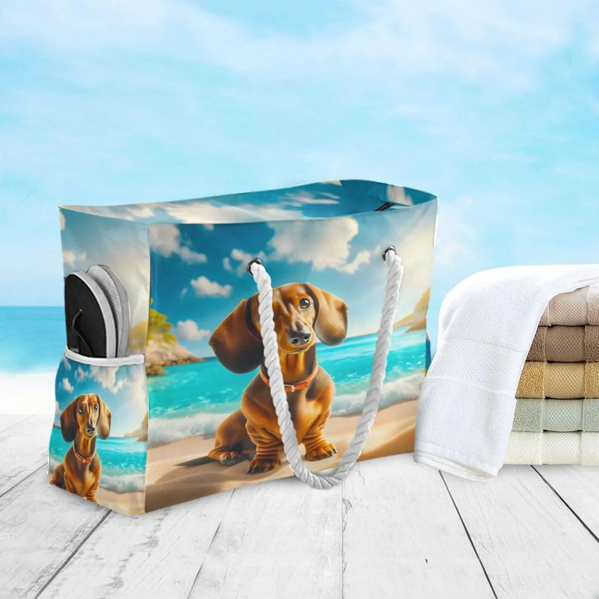 Beach Tote Bags for Women, Starfish Beach Large Beach Shoulder Bag Pool Bags Purse