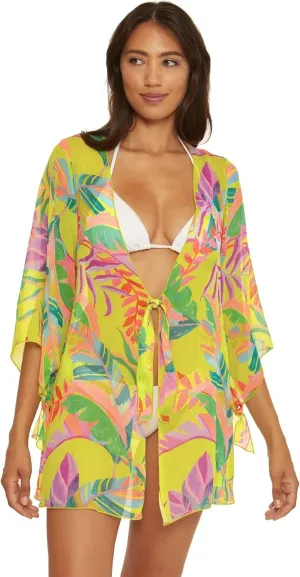 BECCA womens Costa Bella Chiffon Tunic Cover-up