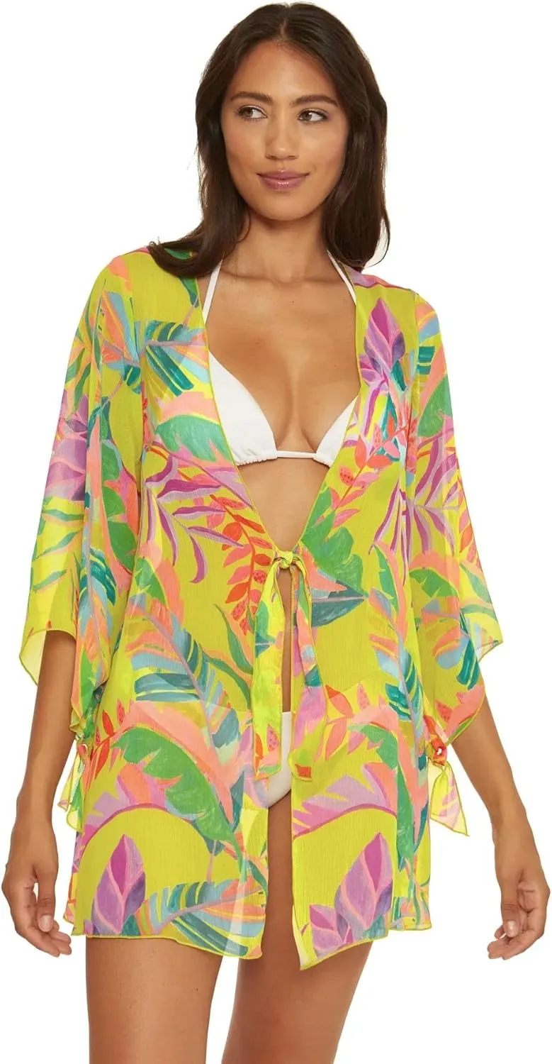 BECCA womens Costa Bella Chiffon Tunic Cover-up