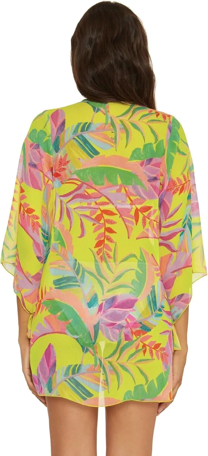 BECCA womens Costa Bella Chiffon Tunic Cover-up