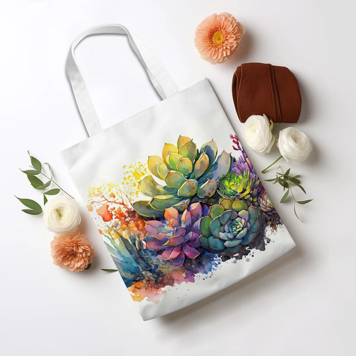 Bee Dragonfly Sunflower Gifts Canvas Tote Bag for Women Girl Christmas Birthday Cute Beach Reusable Grocery Bags